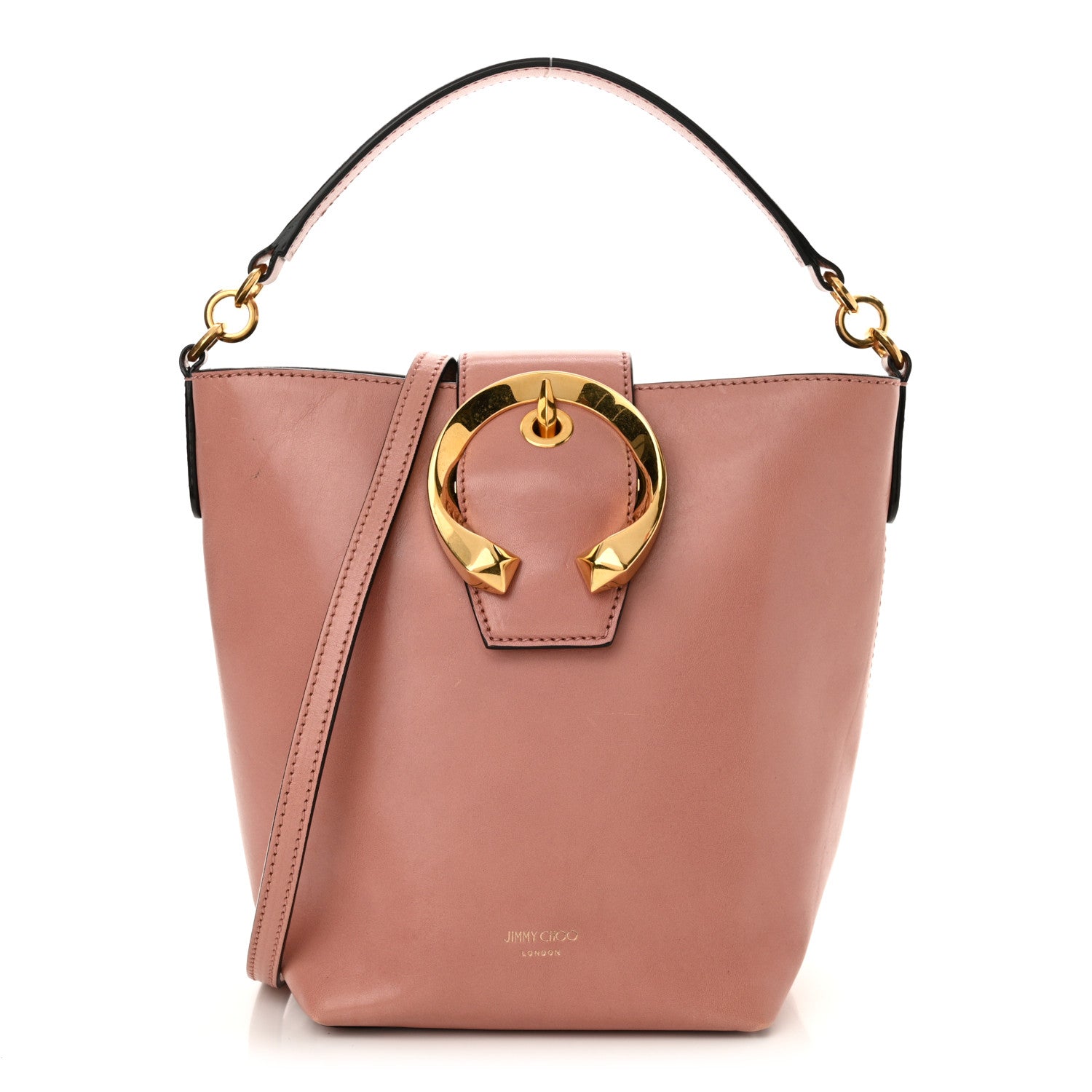 Calfskin Madeline Bucket Bag Blush