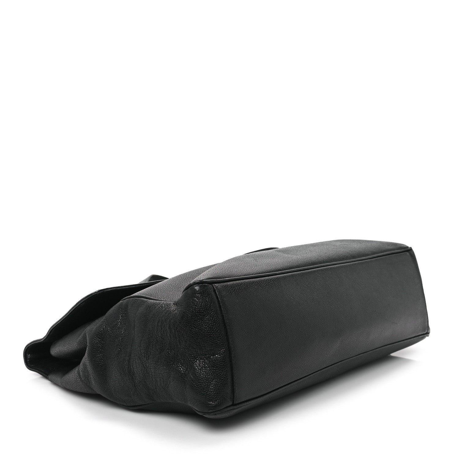 Caviar Flap XL Shoulder Bag Black