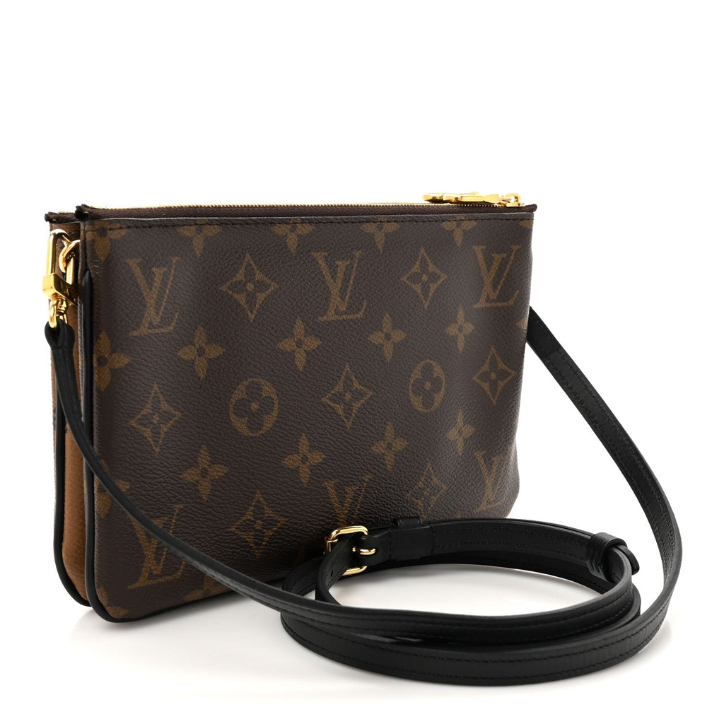 Reverse Monogram Giant Double Zip Pochette