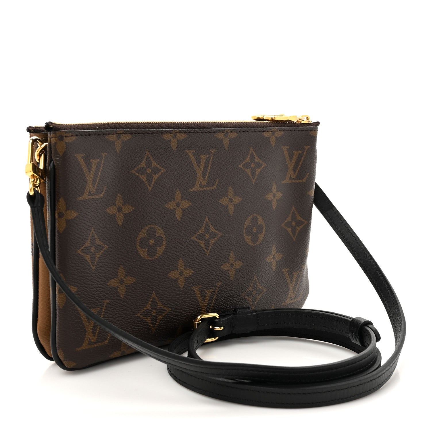 Reverse Monogram Giant Double Zip Pochette
