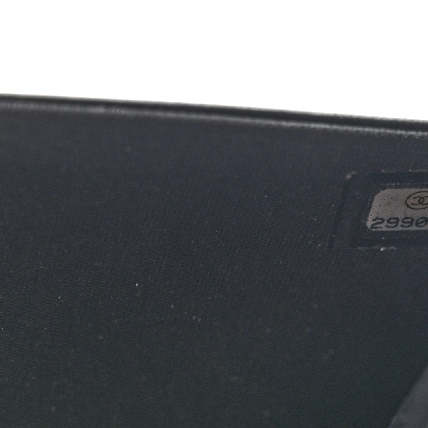 Calfskin Chain 20s Signe Wallet on Chain WOC Black