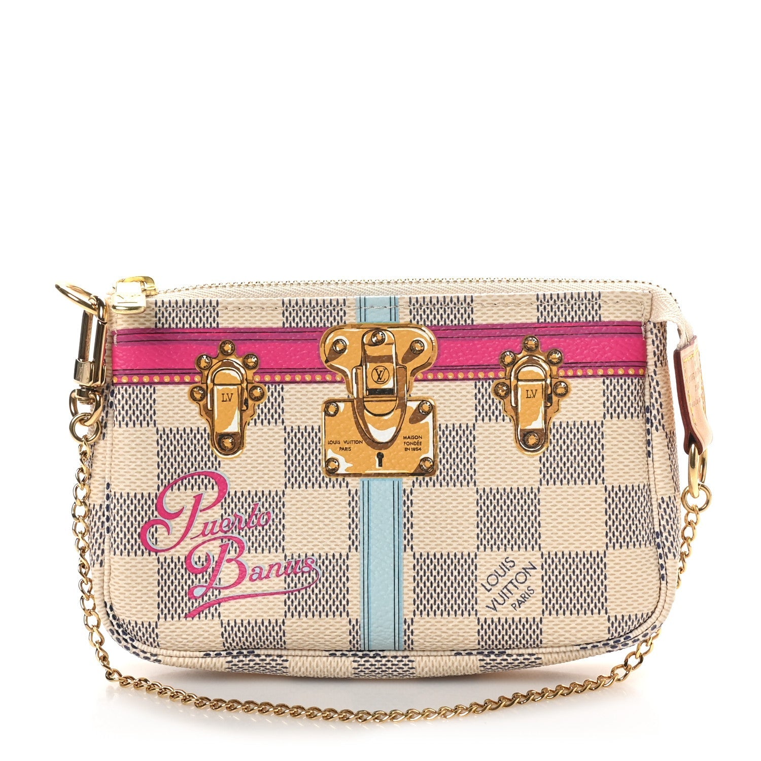 Damier Azur Summer Trunks Puerto Banus Mini Pochette Accessories