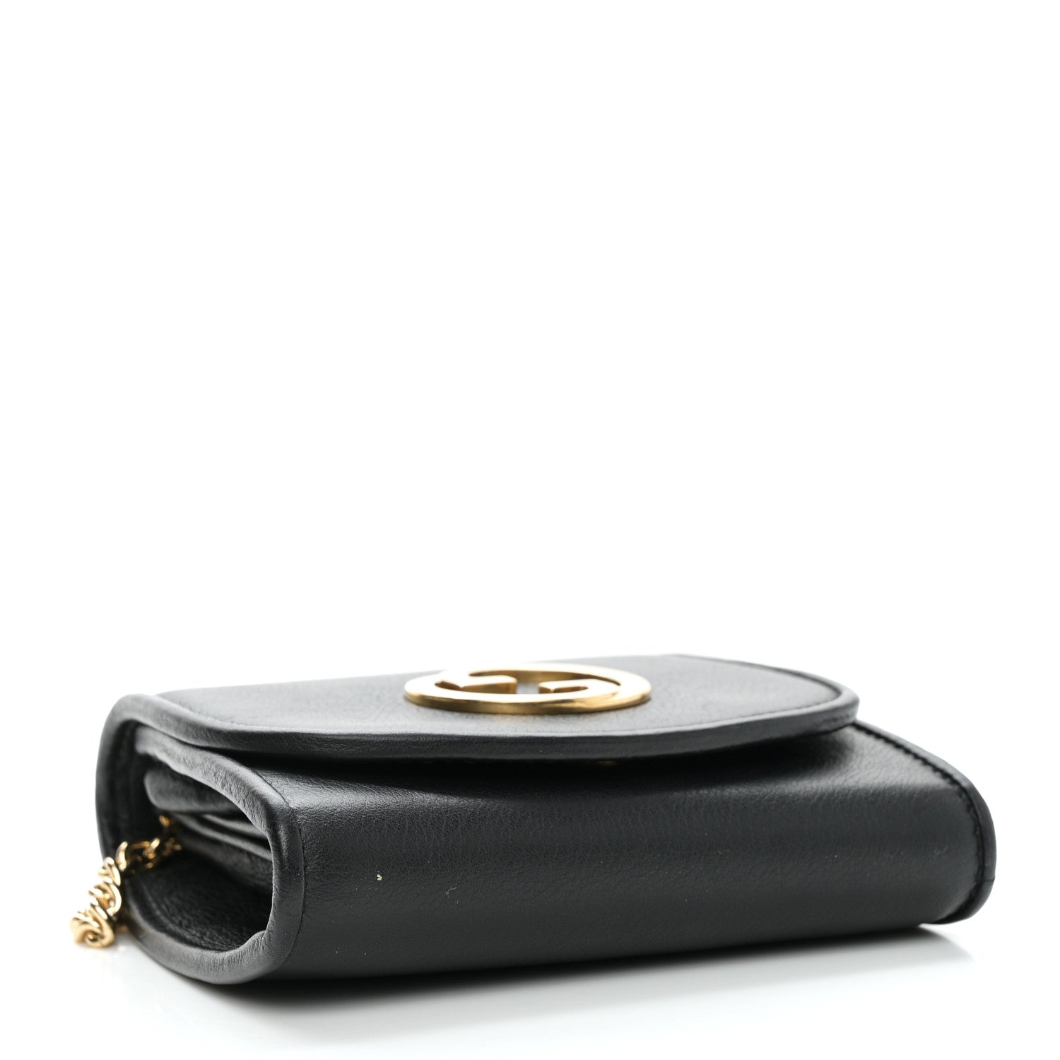 Roxy Calfskin Medium Blondie Chain Wallet Black