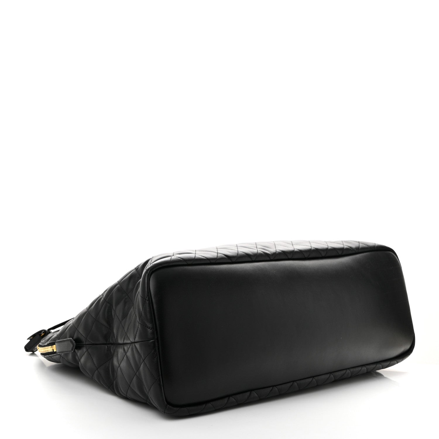 Calfskin Quilted ES Giant Travel Bag Black