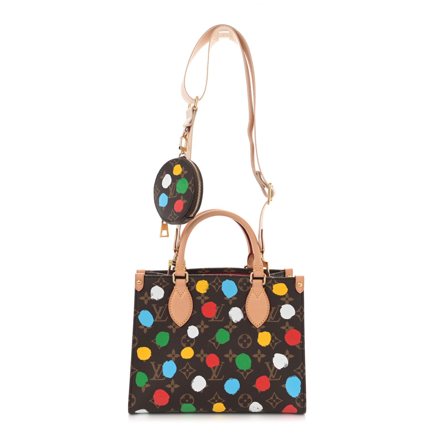 LV X YK Monogram Dots Onthego PM Multicolor