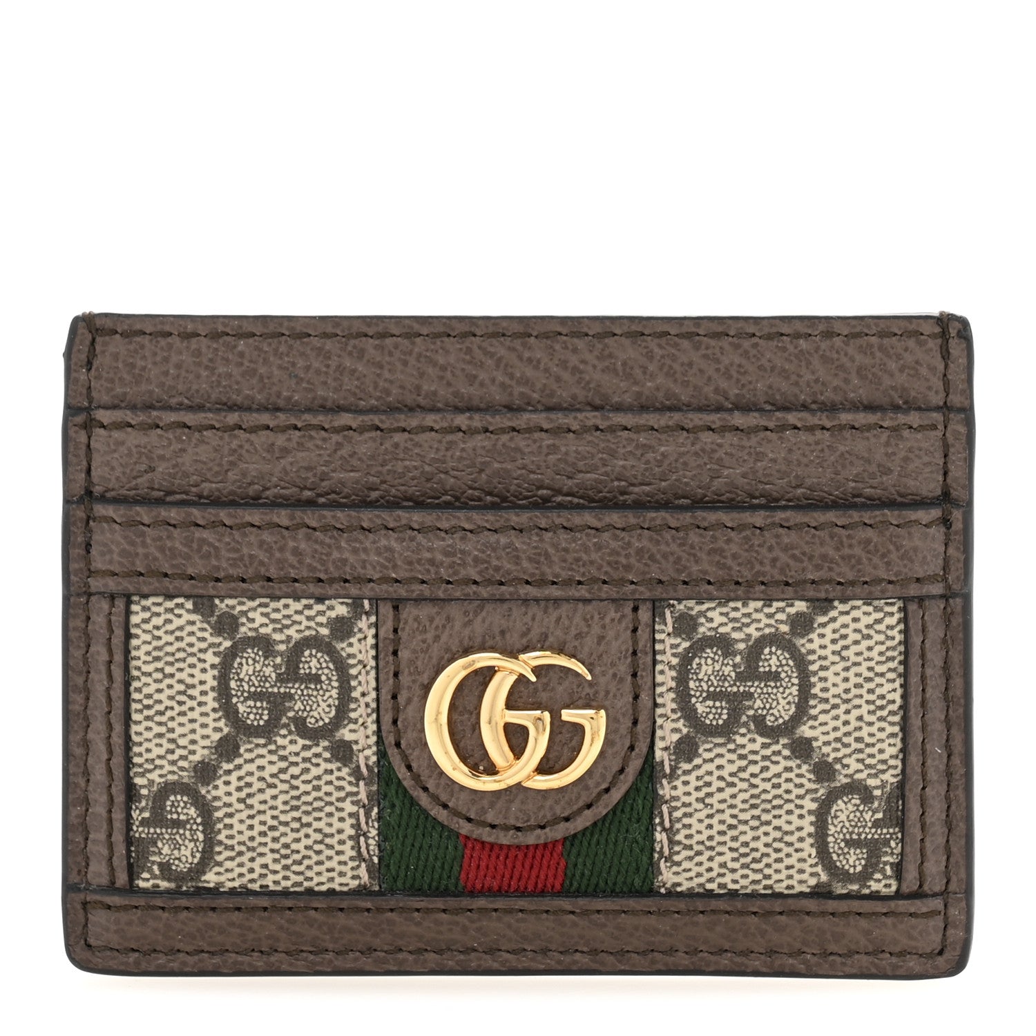 GG Supreme Monogram Ophidia  Holder Brown