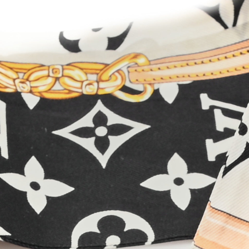 Silk Monogram Confidential Bandeau Black