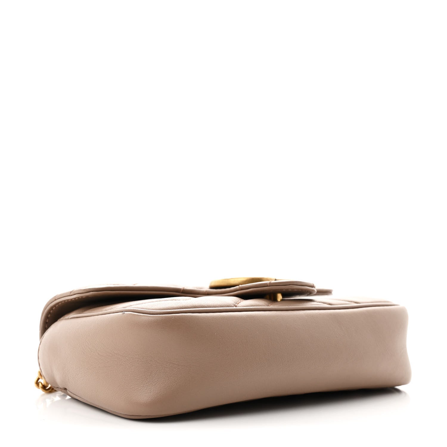 Calfskin Matelasse Super Mini GG Marmont Shoulder Bag Porcelain Rose