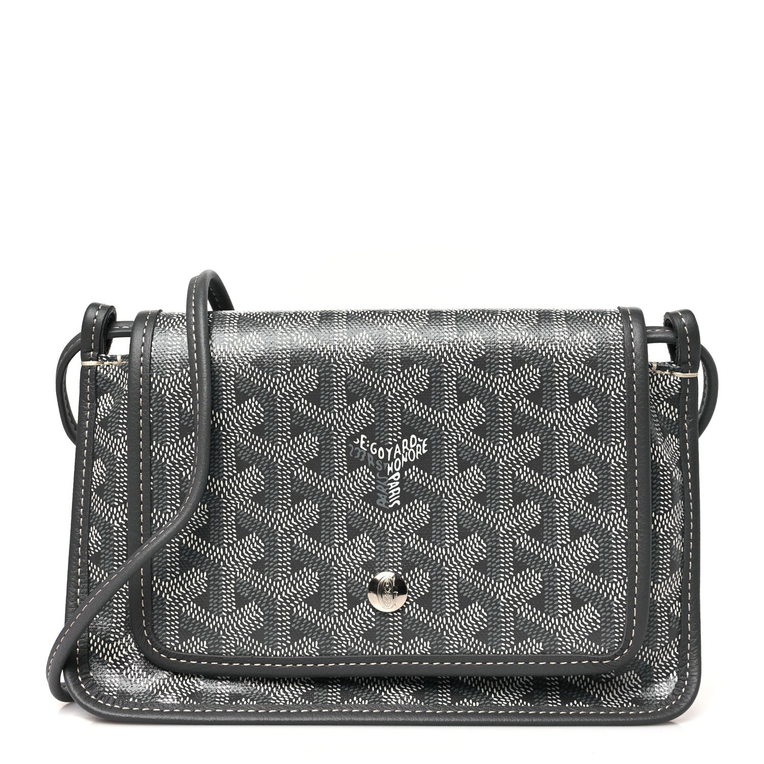 Goyardine Plumet Wallet Clutch Grey