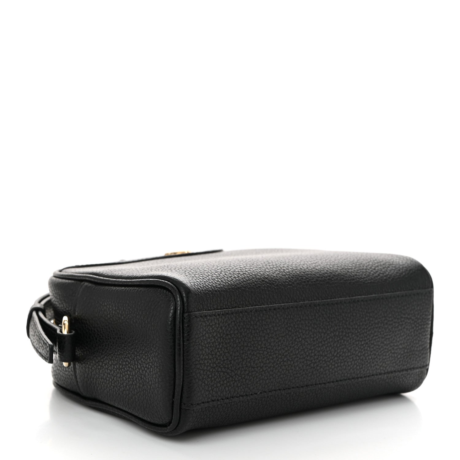 Calfskin Travel Camera Crossbody Bag Black