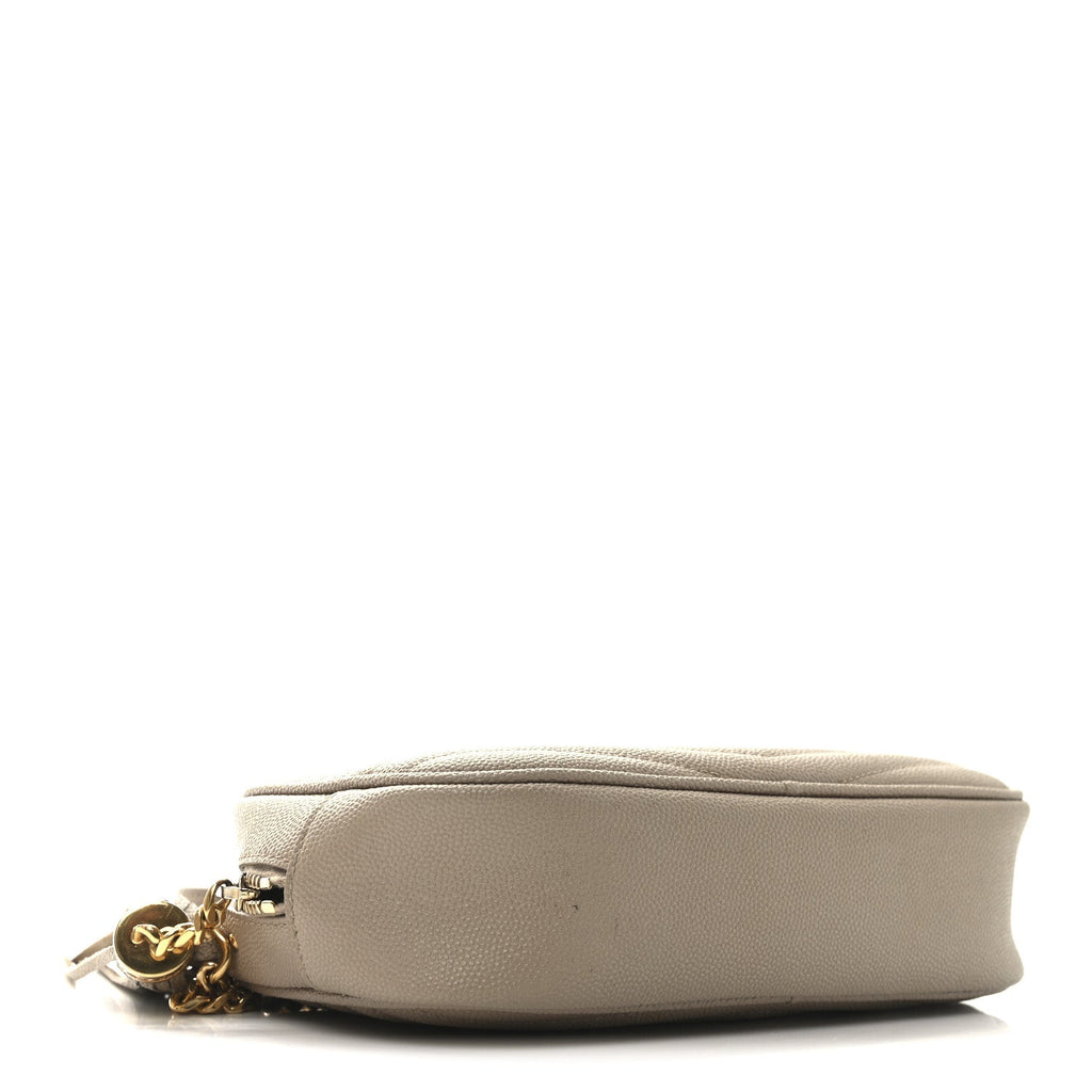 Grain De Poudre Matelasse Monogram Mini Lou Camera Bag Dark Beige