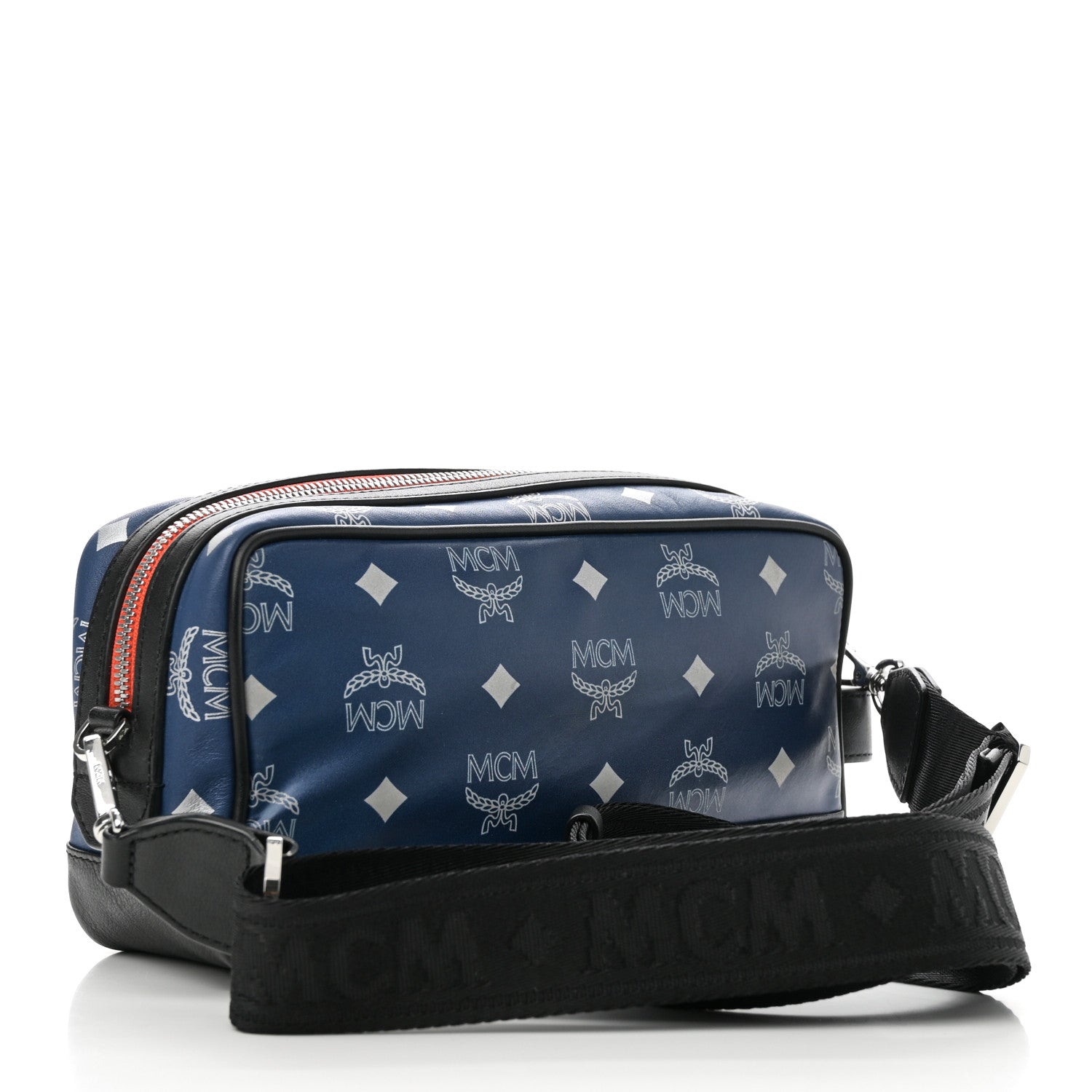 Visetos Reflective Nylon Small Crossbody Estate Blue