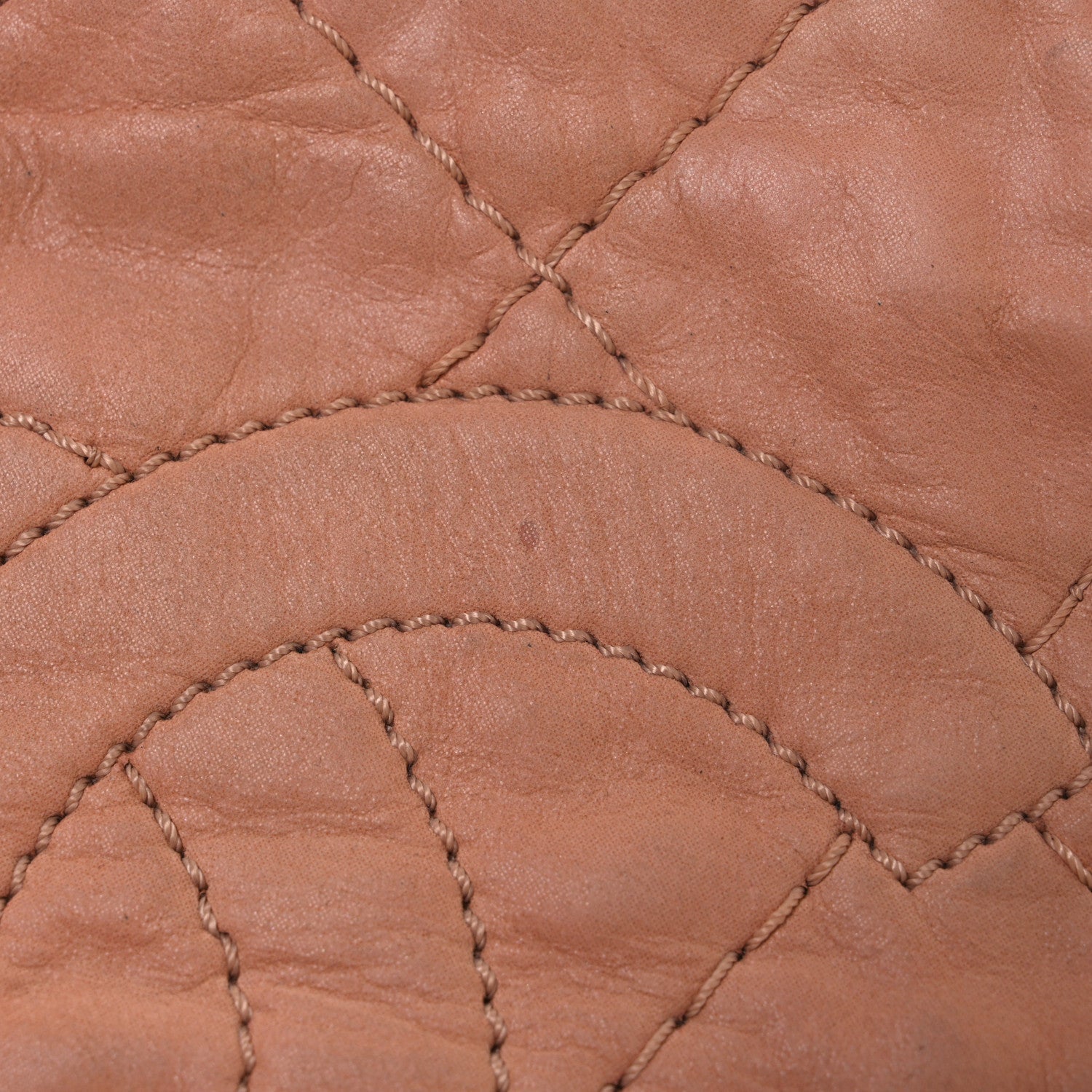 Iridescent Calfskin Quilted Small Sea Hit Tote Light Pink