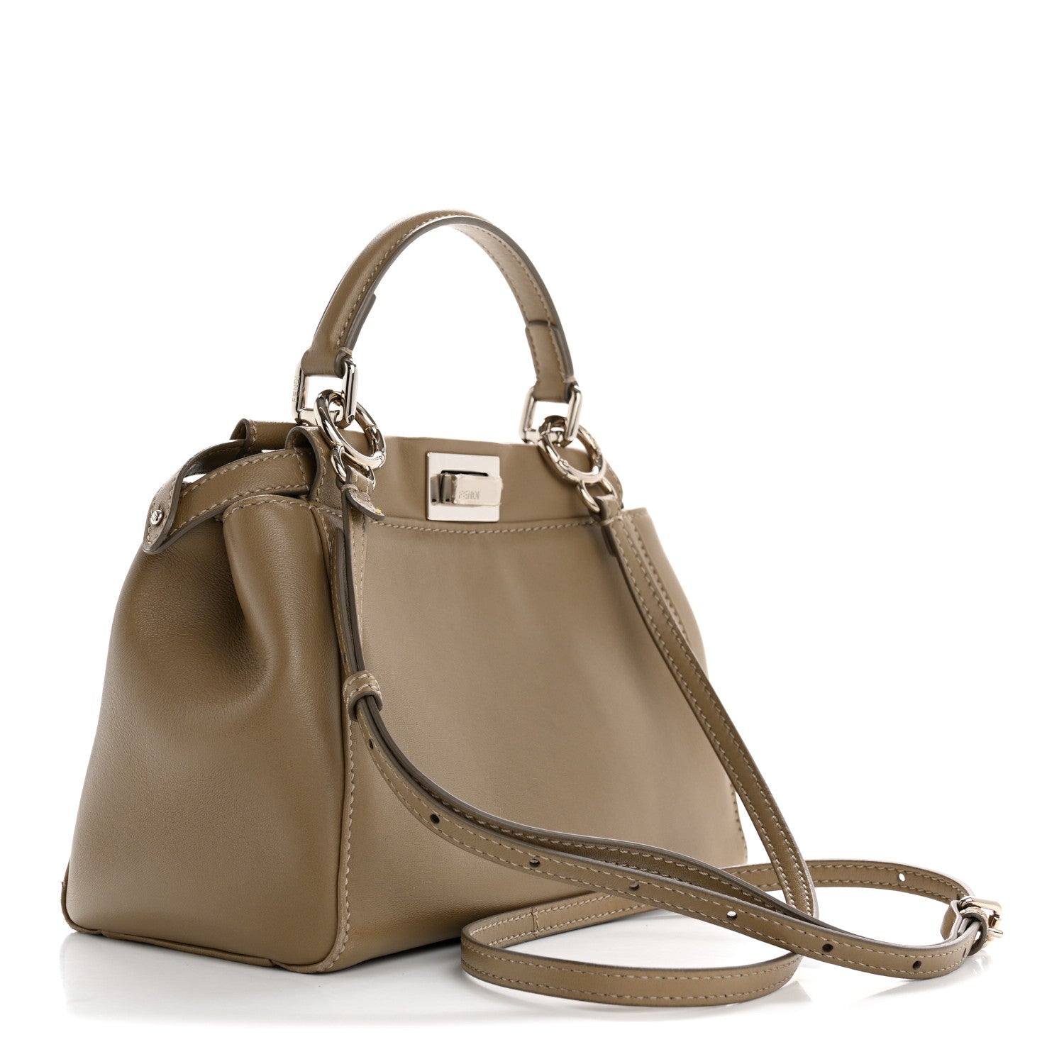 Nappa Mini Peekaboo Iconic Satchel Tortora