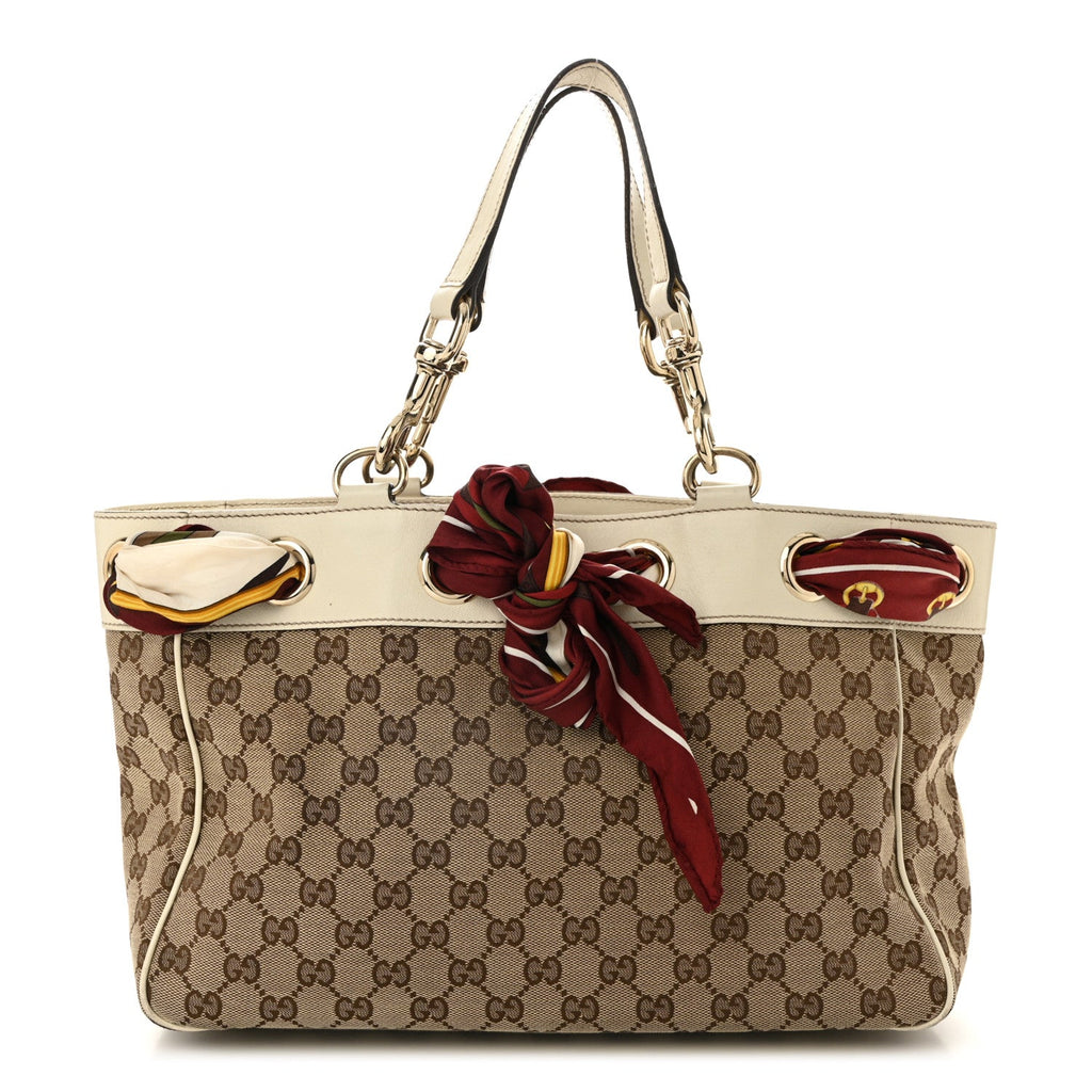 Monogram Medium Positano Tote Off White