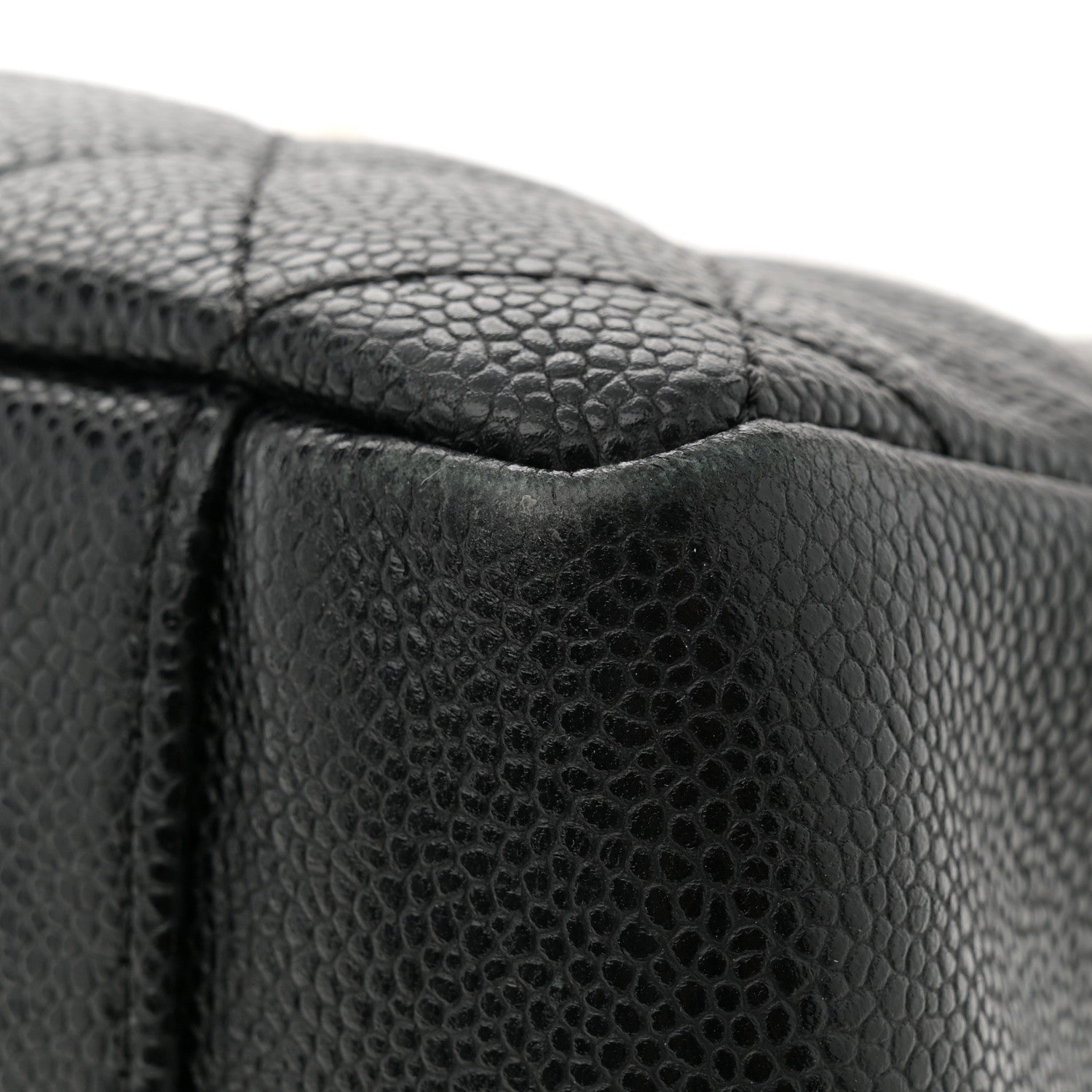 Caviar Quilted Grand Shopping Tote GST Black