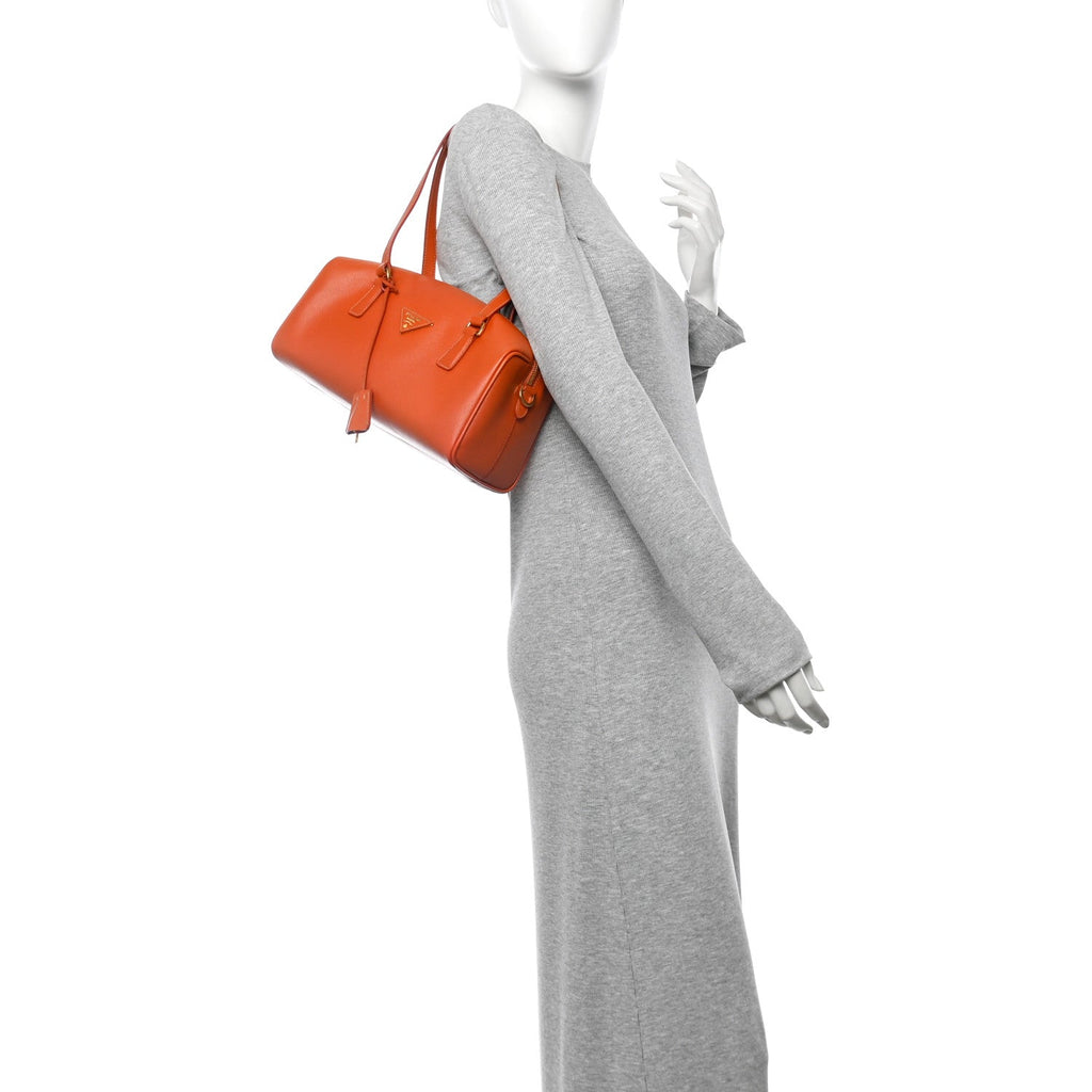 Saffiano Lux Bauletto Papaya