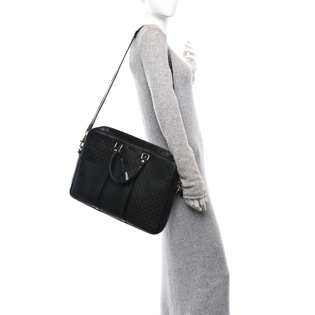 Diamante Signature Briefcase Black