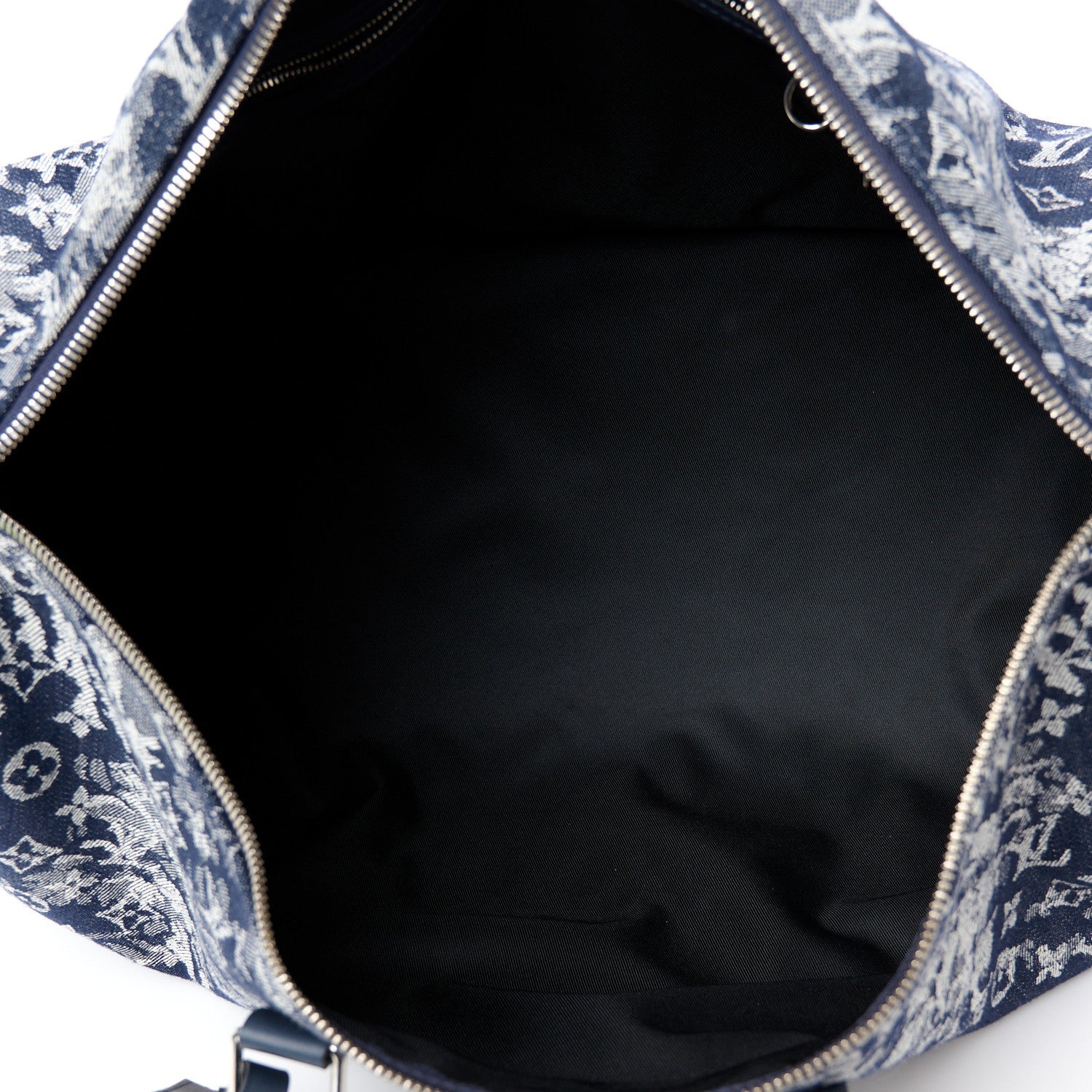 Monogram Tapestry Keepall Bandouliere 50 Bleu