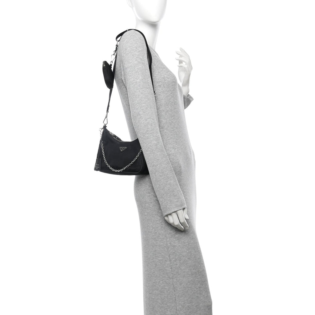 Nylon Re-Edition 2005 Shoulder Bag Black
