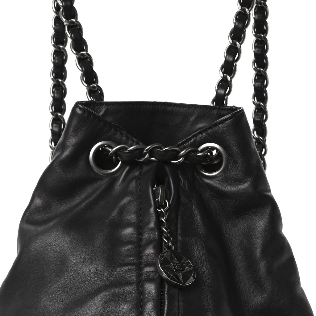 Calfskin Large Backpack Is Back Black