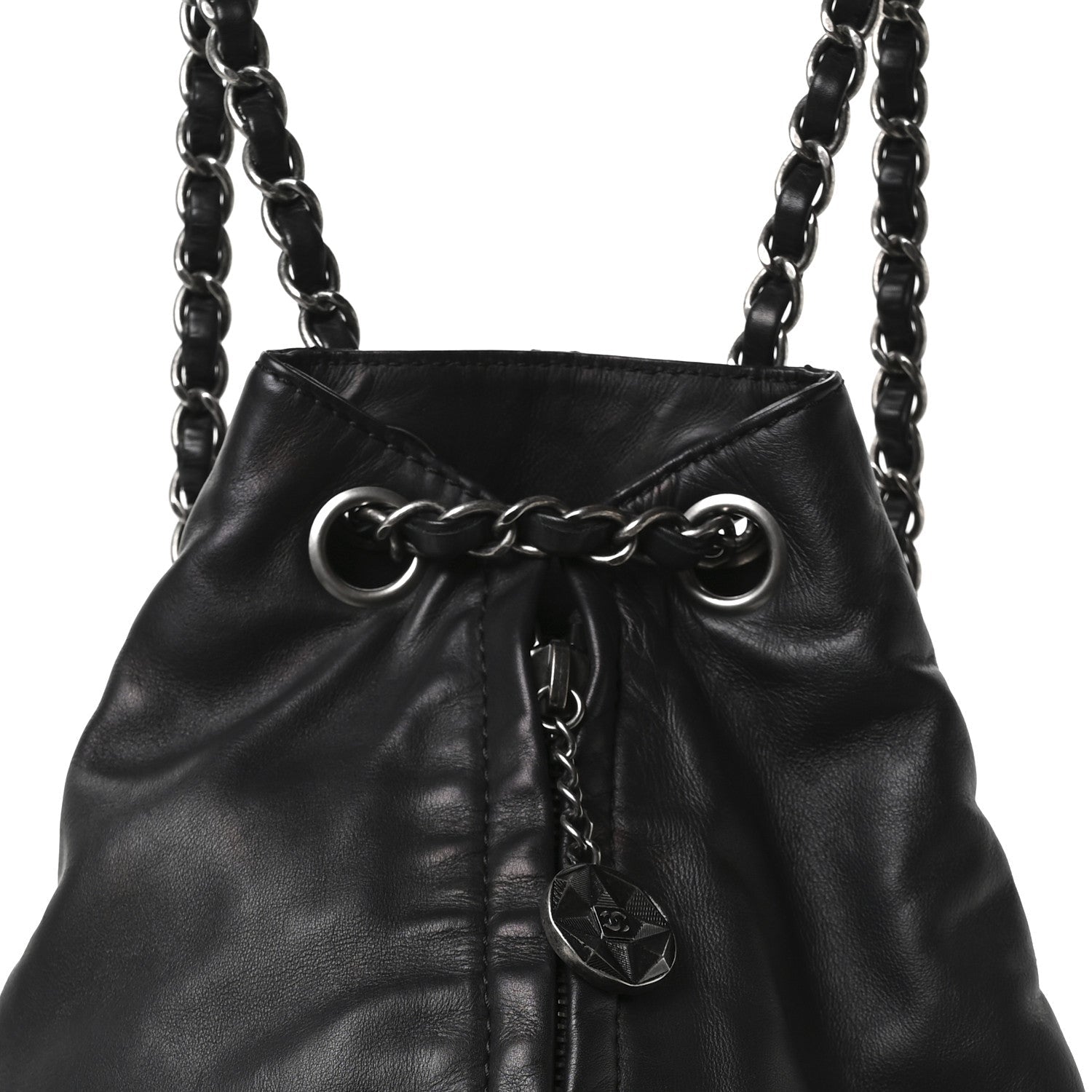 Calfskin Large Backpack Is Back Black