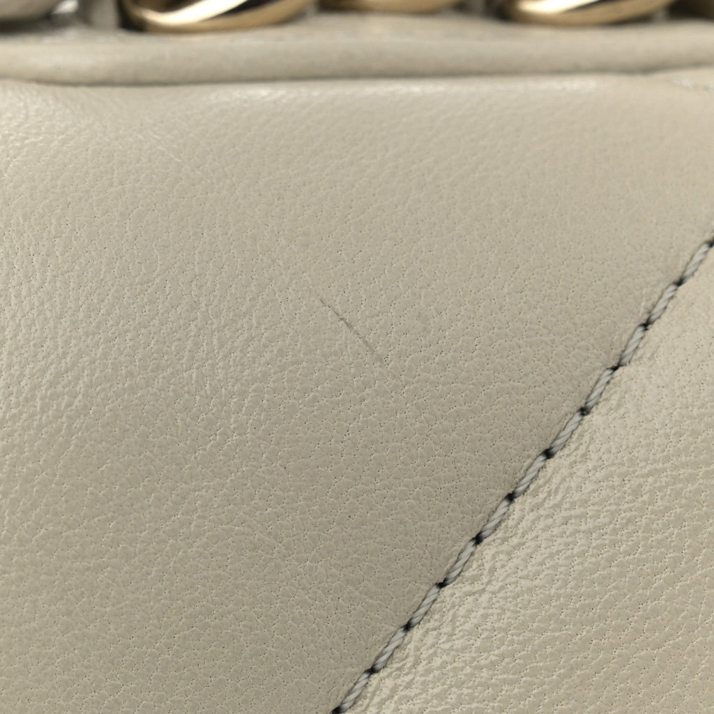 Lambskin Quilted Medium Chanel 19 Flap Grey