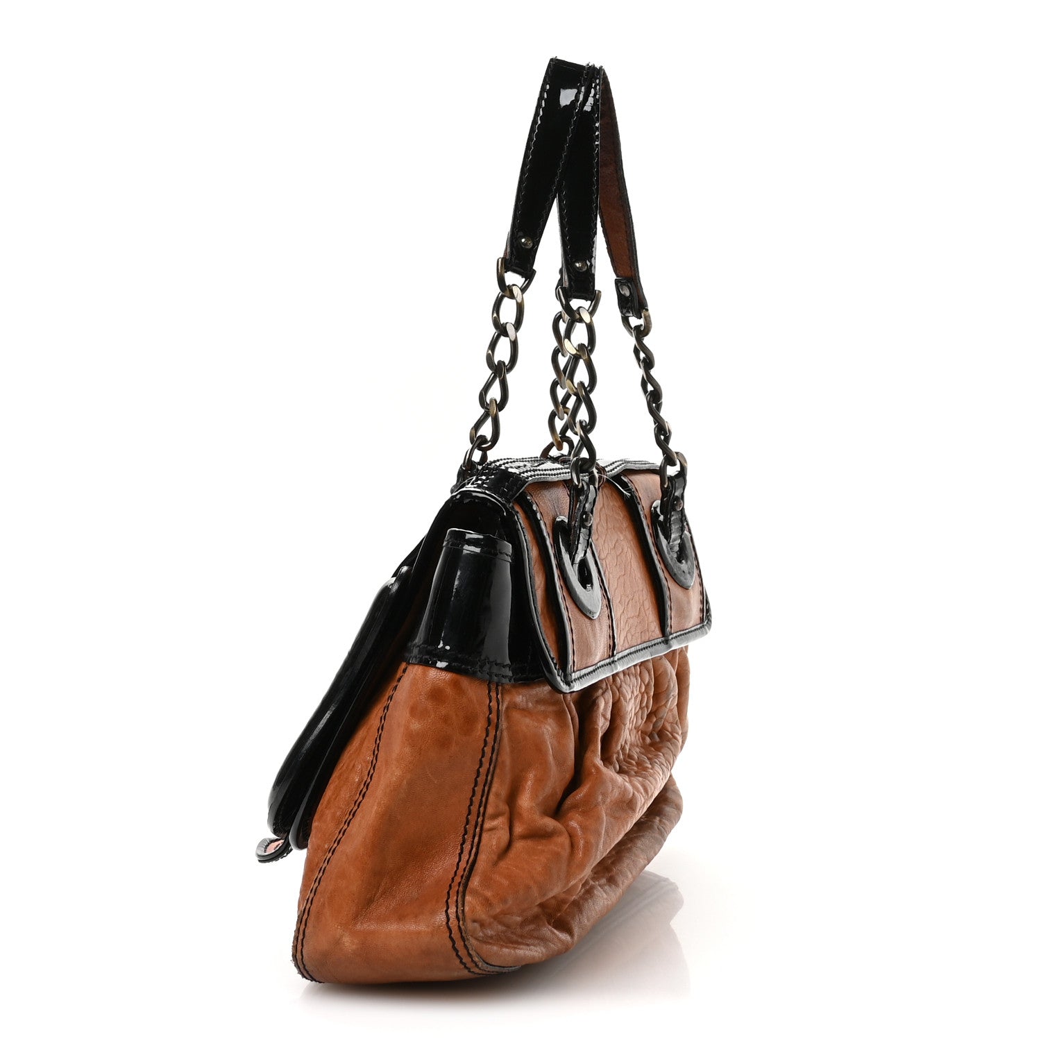 Nappa Patent B Bag Osso Black