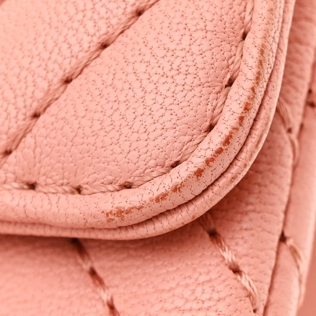 Sheepskin Chevron Quilted 2.55 Reissue 225 Flap Light Pink