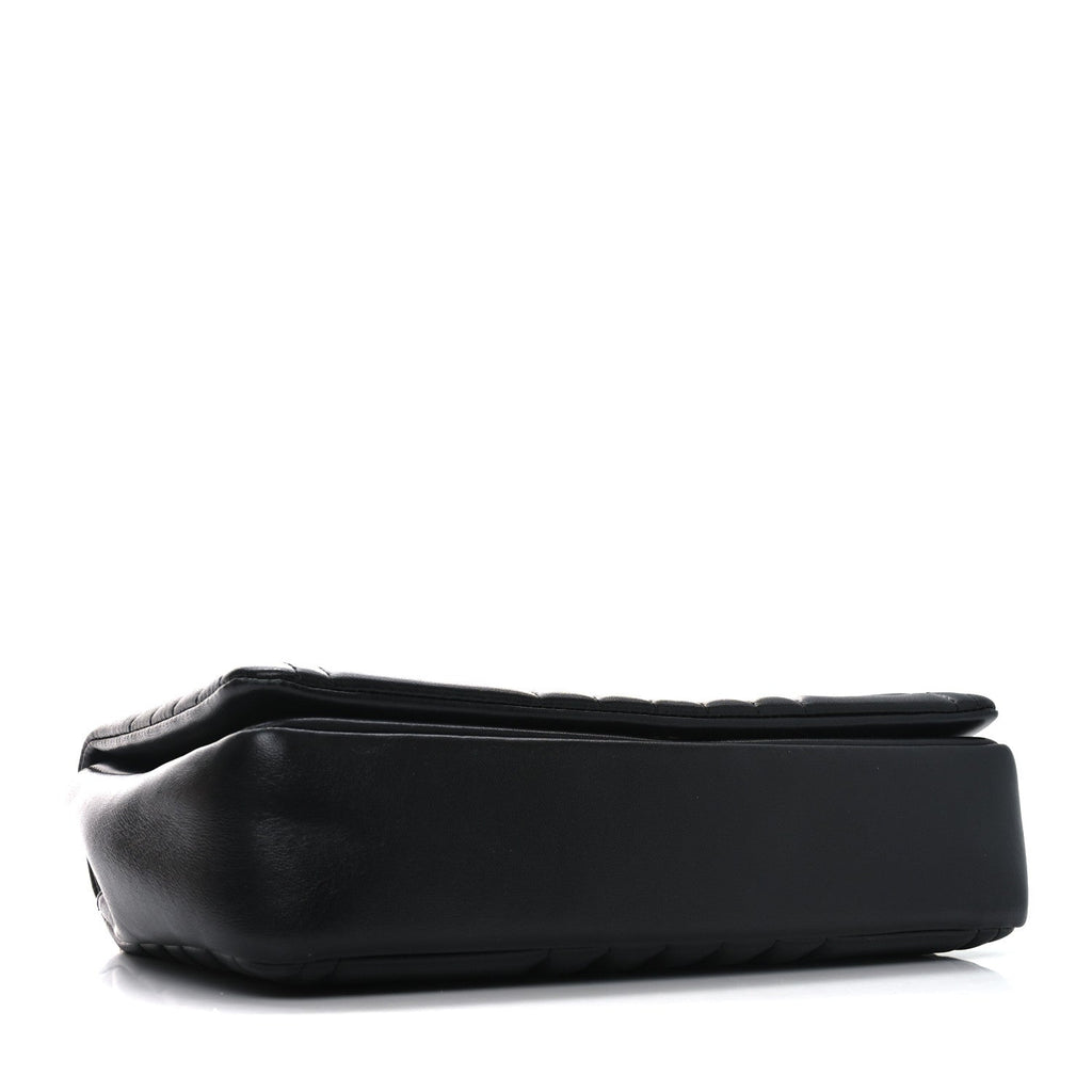 Lambskin Quilted Medium Lola Bag Black