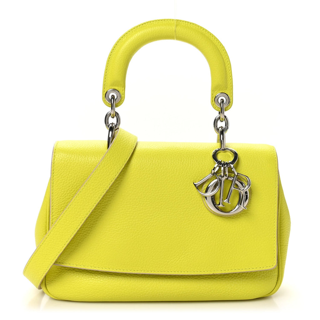 Bullcalf Mini Be Dior Flap Vert Acide