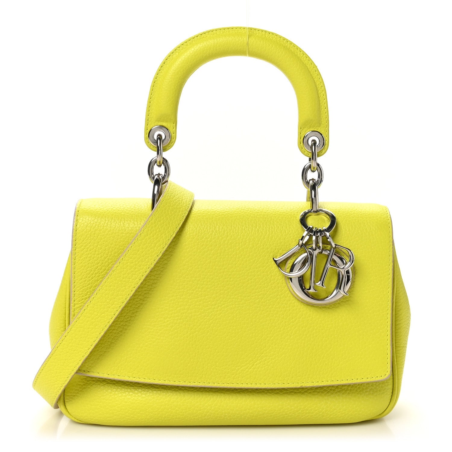 Bullcalf Mini Be Dior Flap Vert Acide