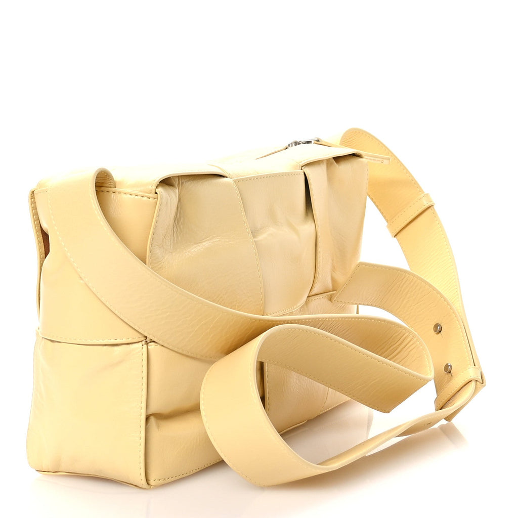Paper Calfskin Maxi Intrecciato Arco Camera Bag Butter