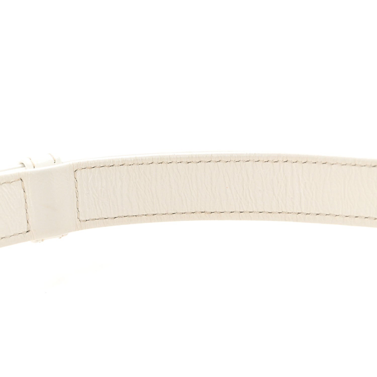 Aged Calfskin Quilted Small Gabrielle Hobo White