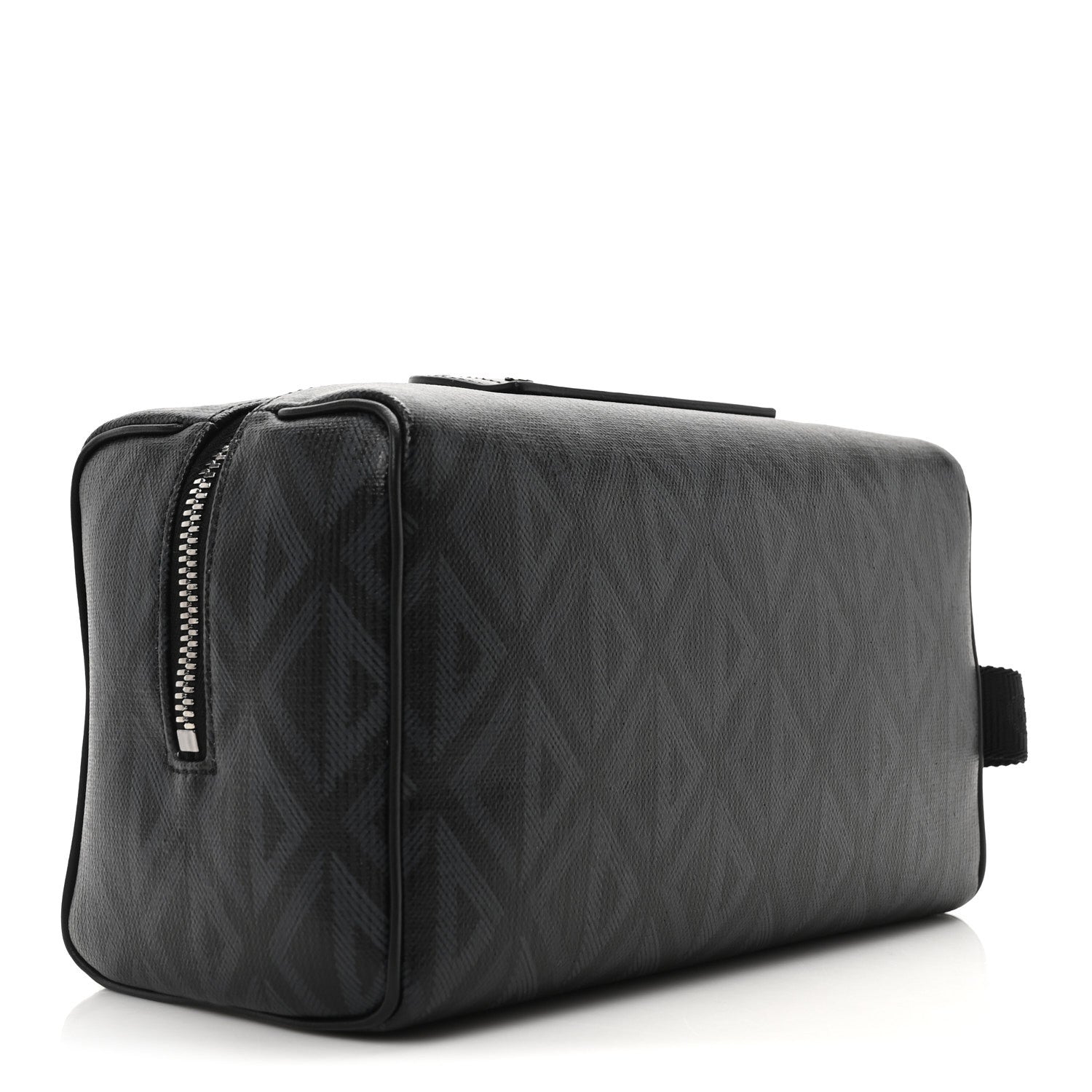 Canvas CD Diamond Lingot Toiletry Pouch Black