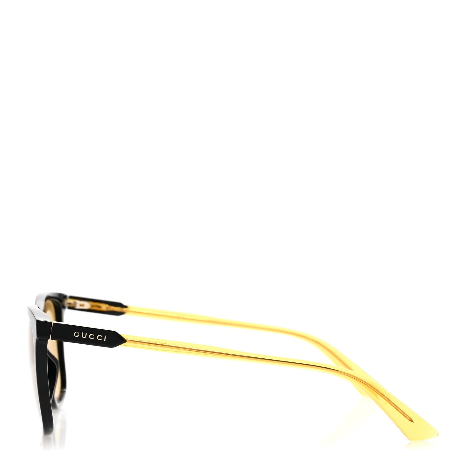 Acetate Frame Sunglasses GG0495SA Yellow Black