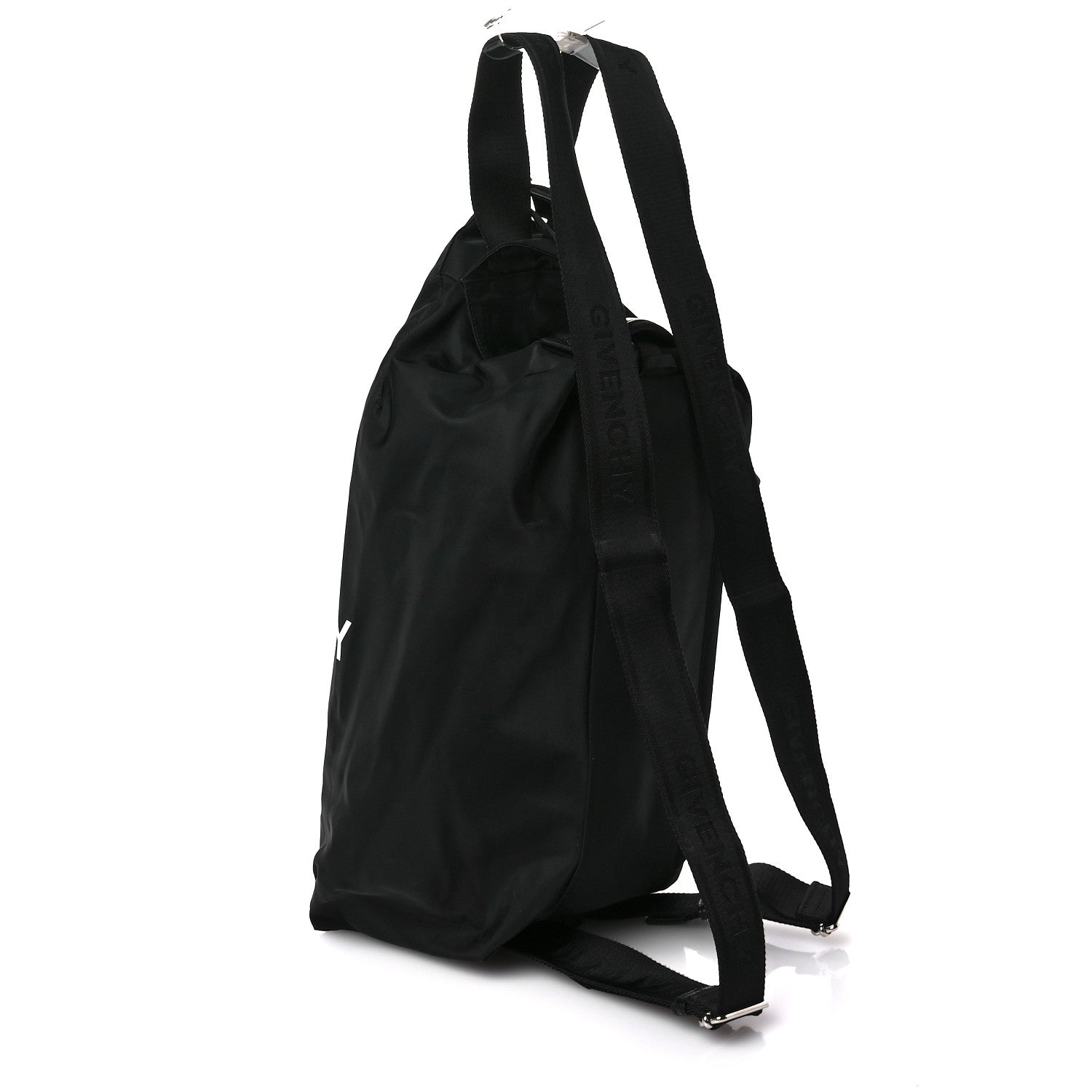 Nylon G-Zip Duffle Backpack Black