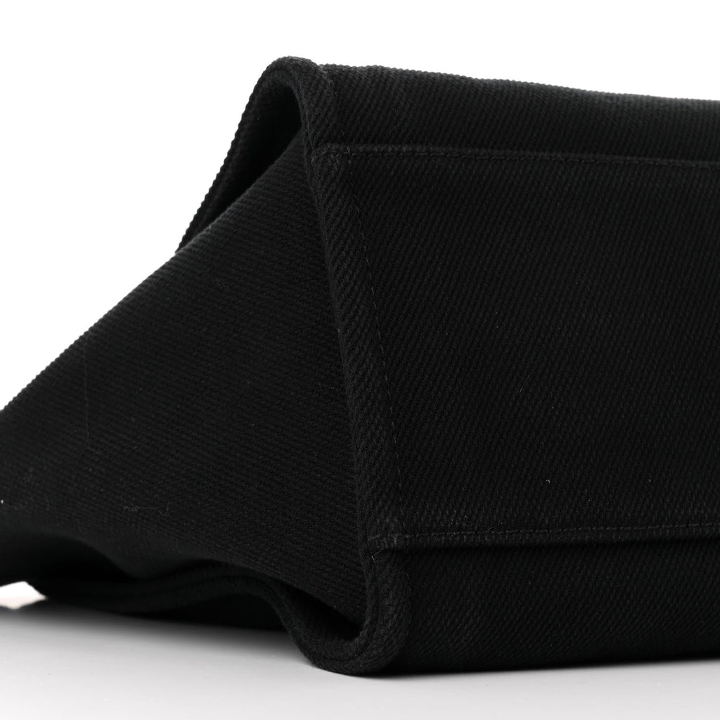 Canvas Pearl Medium Deauville Tote Black