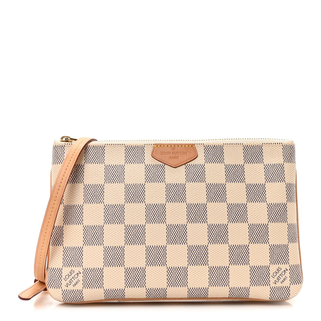 Damier Azur Double Zip Pochette