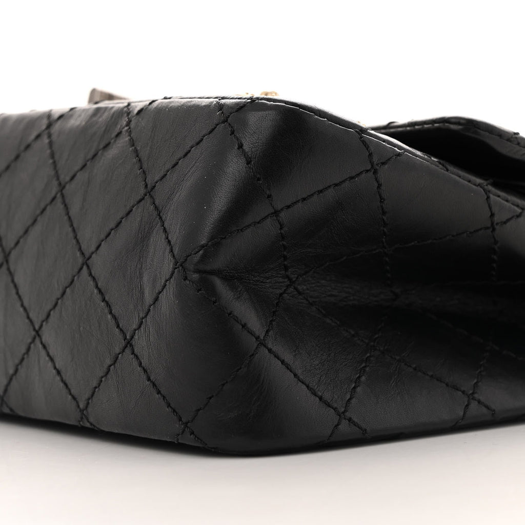 Aged Calfskin Lucky Charms 2.55 Reissue 225 Flap Black