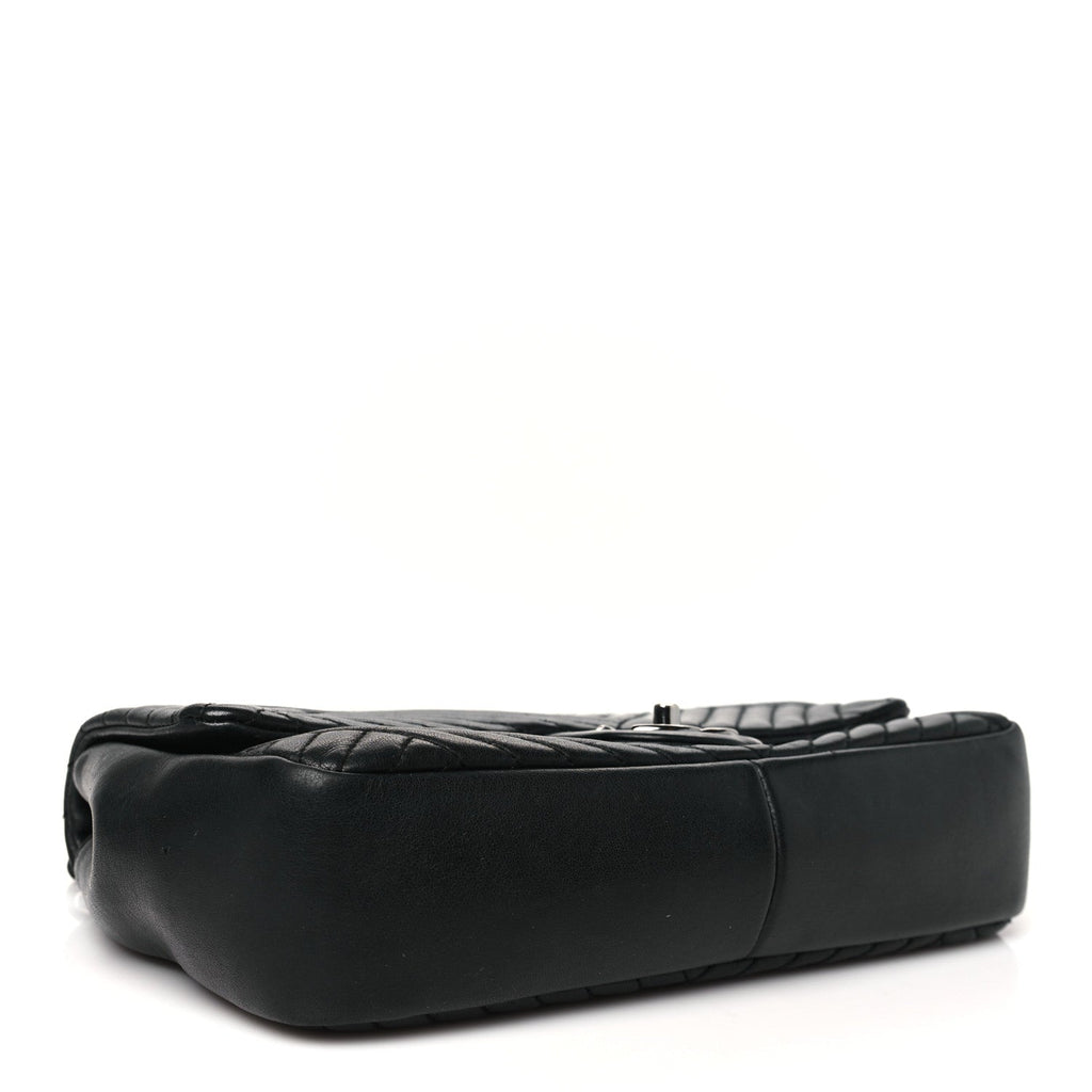 Lambskin Small CC Crossing Flap Black