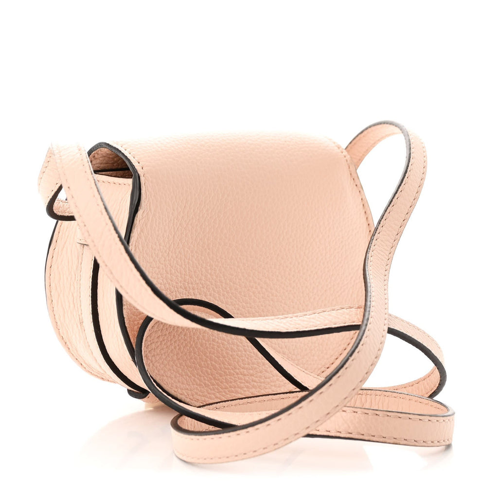 Calfskin Nano Marcie Saddle Bag Blush Nude