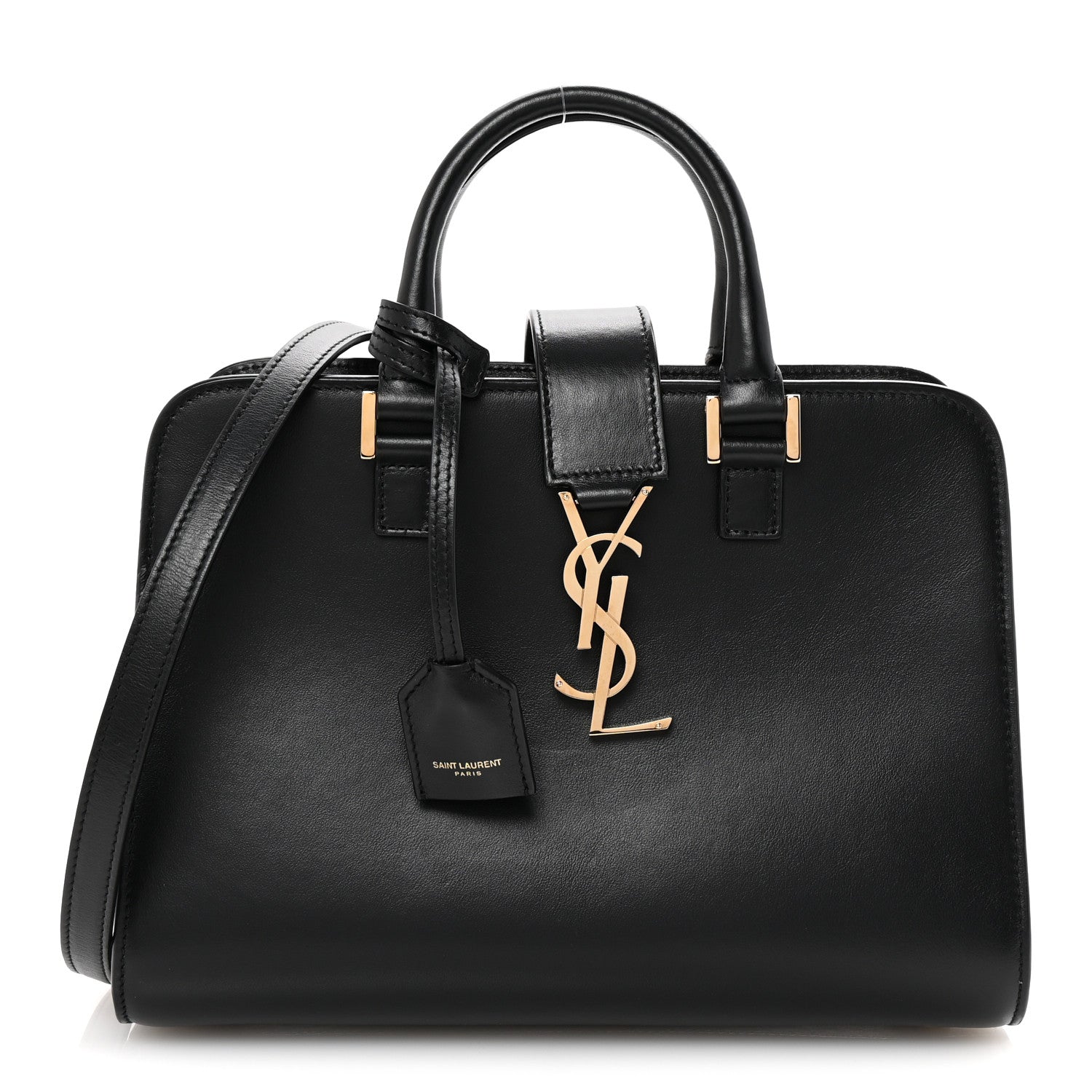 Calfskin Monogram Baby Cabas Black