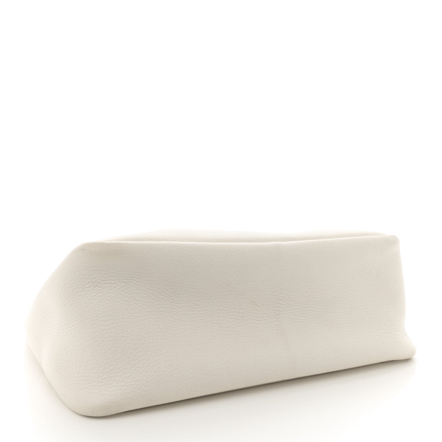 Vitello Daino Soft Large Dynamique Tote White Caramel