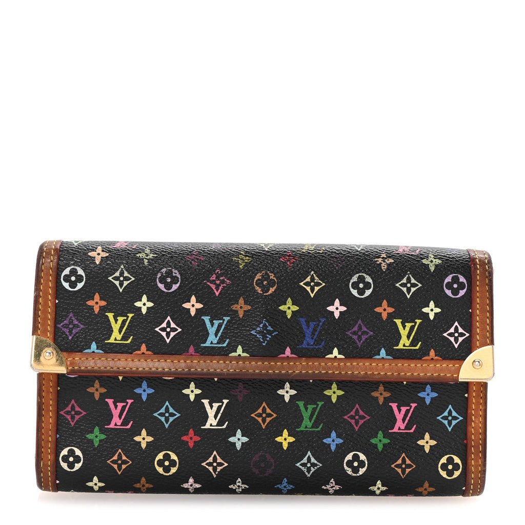 Monogram Multicolor Porte Tresor International Wallet Black