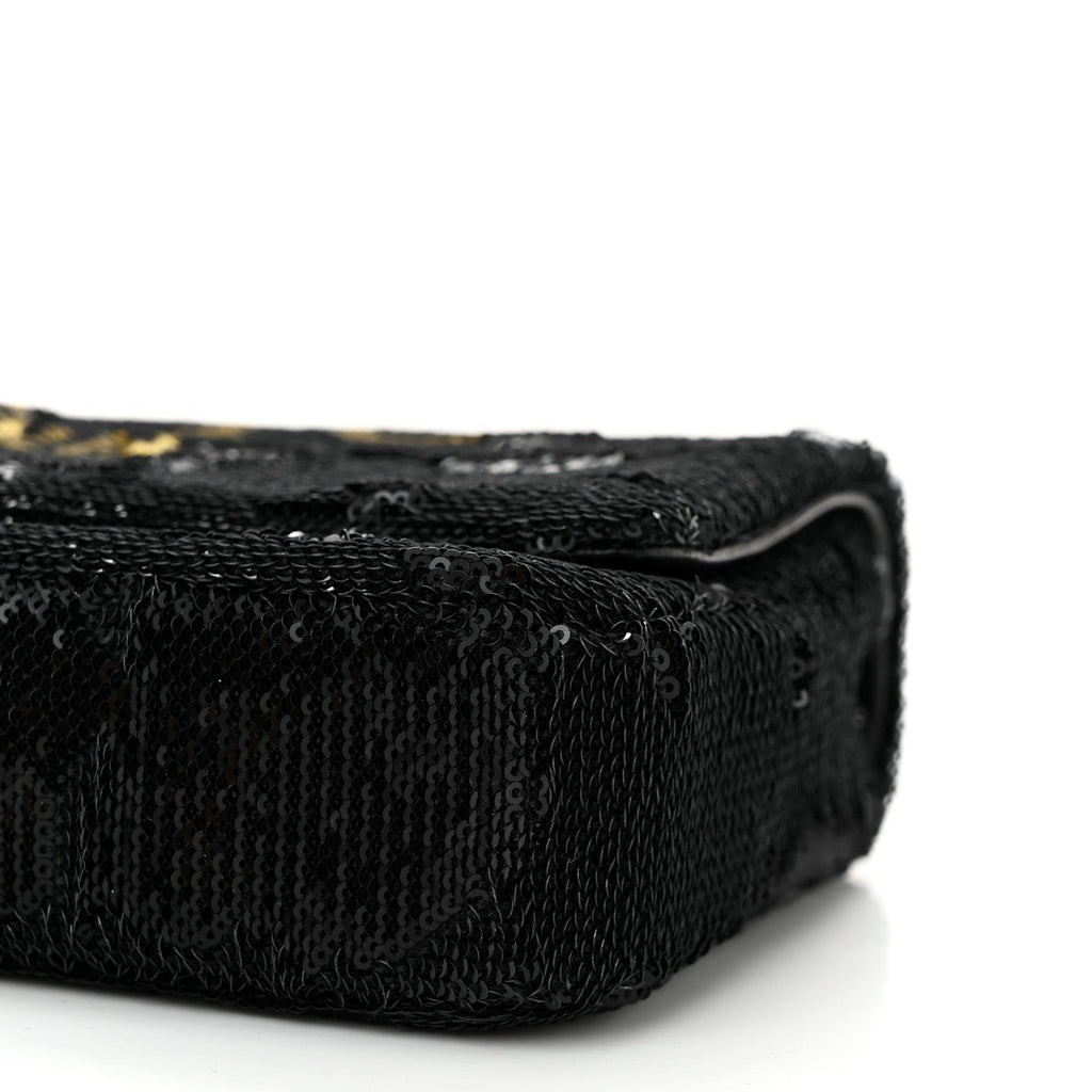 Sequin Paris Cosmopolite Dare To Disturb Flap Black Gold