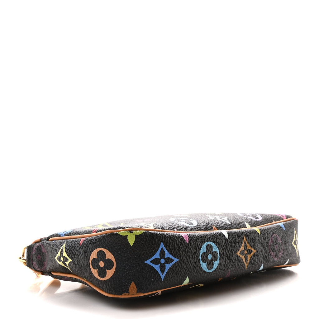 Monogram Multicolor Pochette Accessories Black