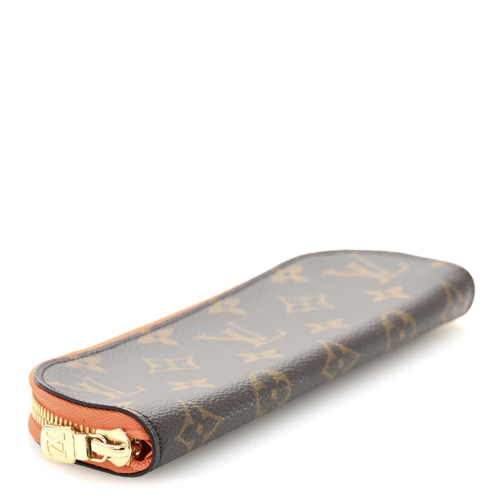 Monogram Charlotte Pencil Pouch Orange