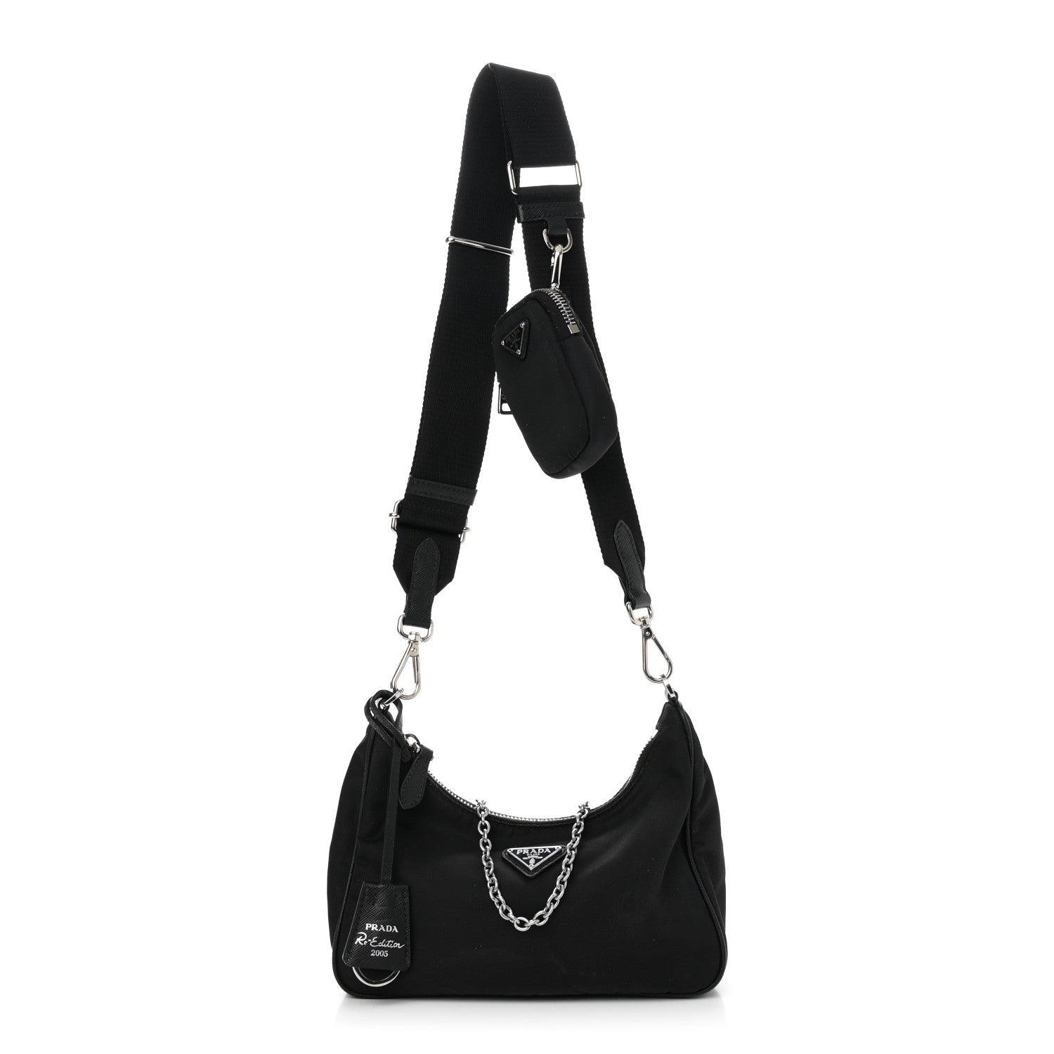 Nylon Re-Edition 2005 Shoulder Bag Black
