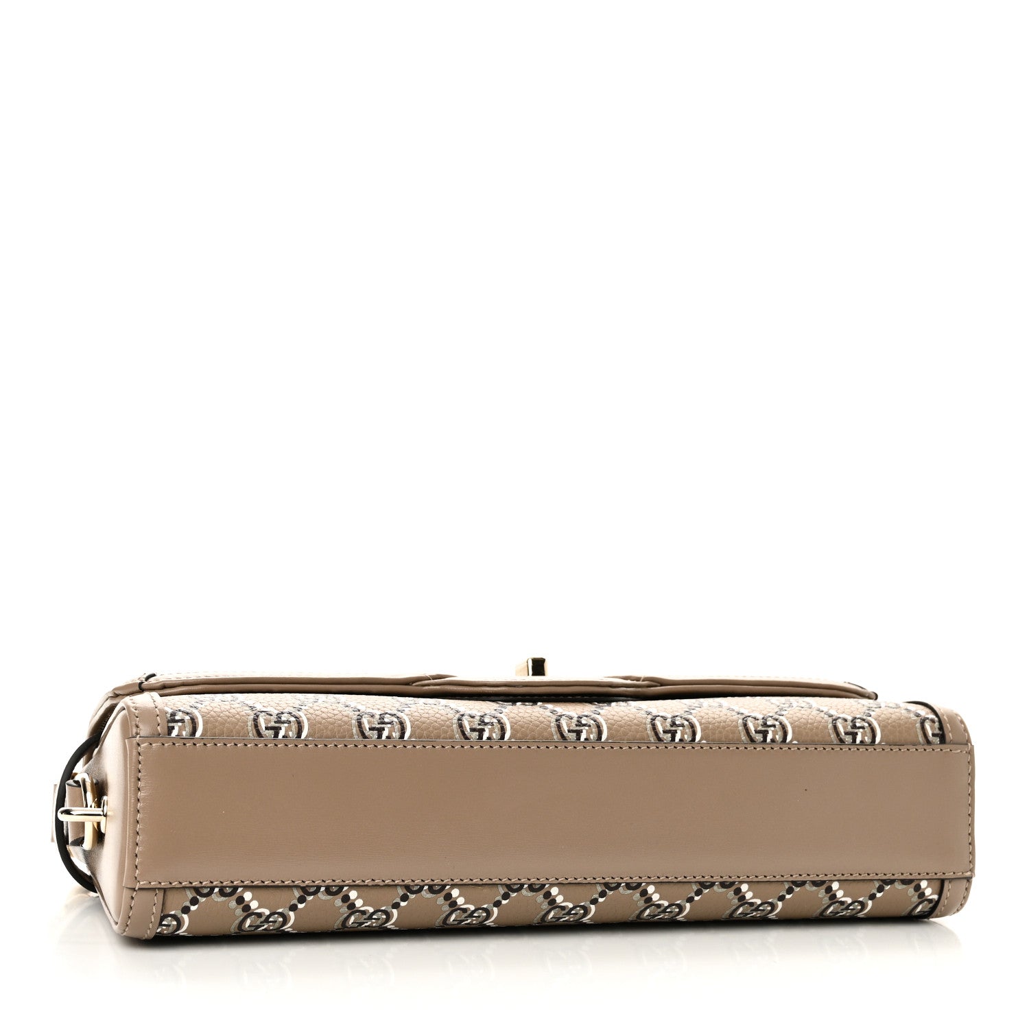 Calfskin Optical Printed GG Small Luce Shoulder Bag Beige
